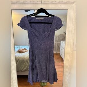 Guess Blue Dress with Cap Sleeves